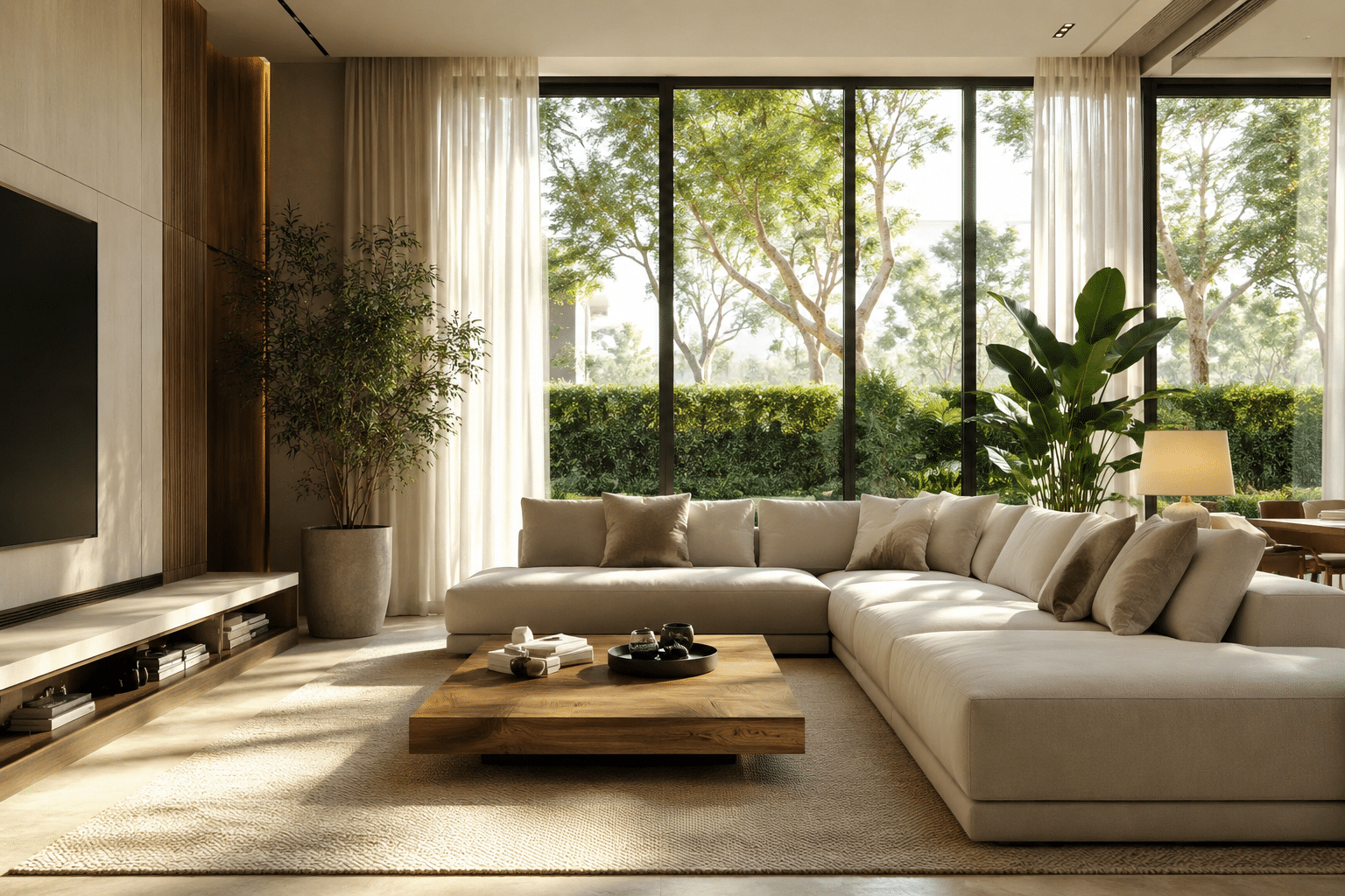 Ambiente moderno con visualizador de colores Floripaint